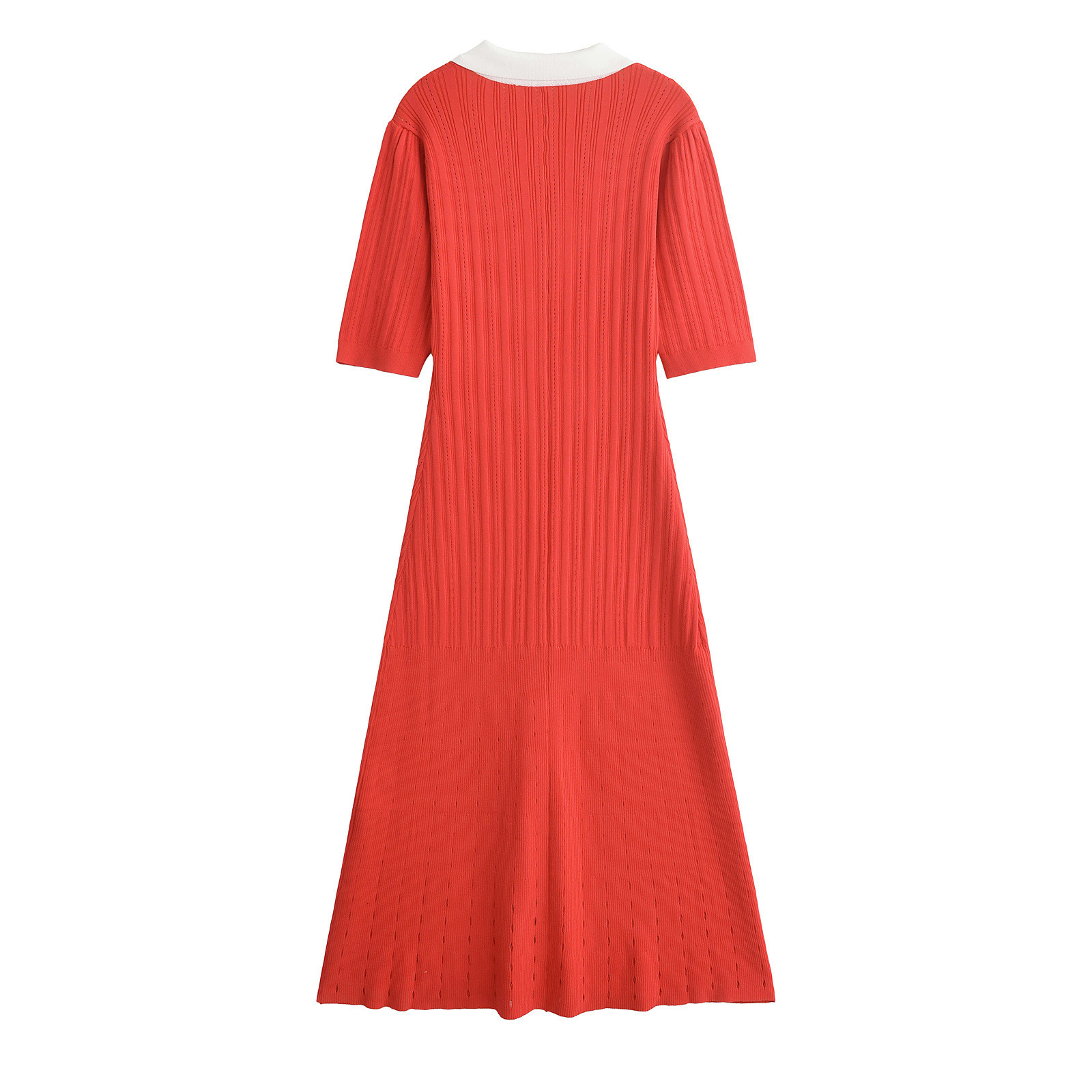 Women's Hollow-Out Knit Short-Sleeve Bodycon Dress