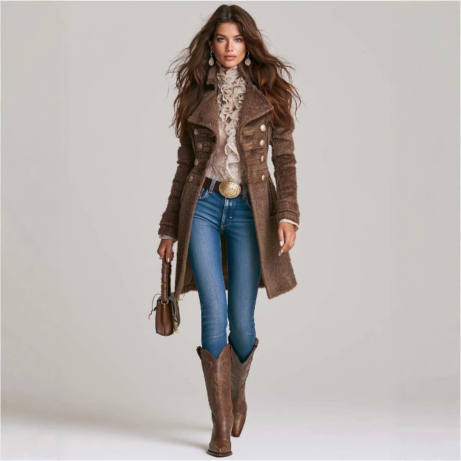 Vintage Military Solid Color Jacket