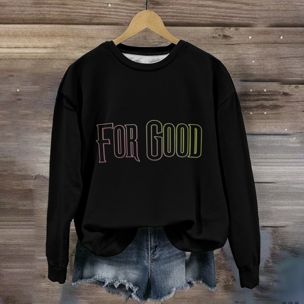 Women's Pet Animal Letter Witch Print Sweatshirt