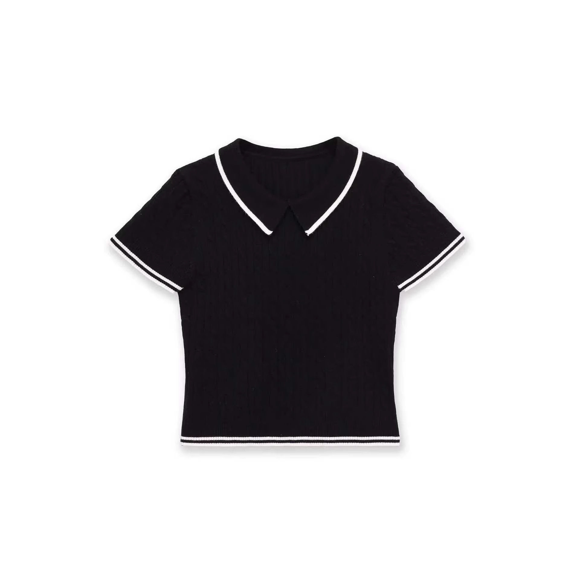Women's Cable Knit Short Sleeve Sweater