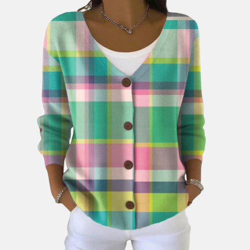 Casual Long-Sleeve Open-Front Cardigan Sweater