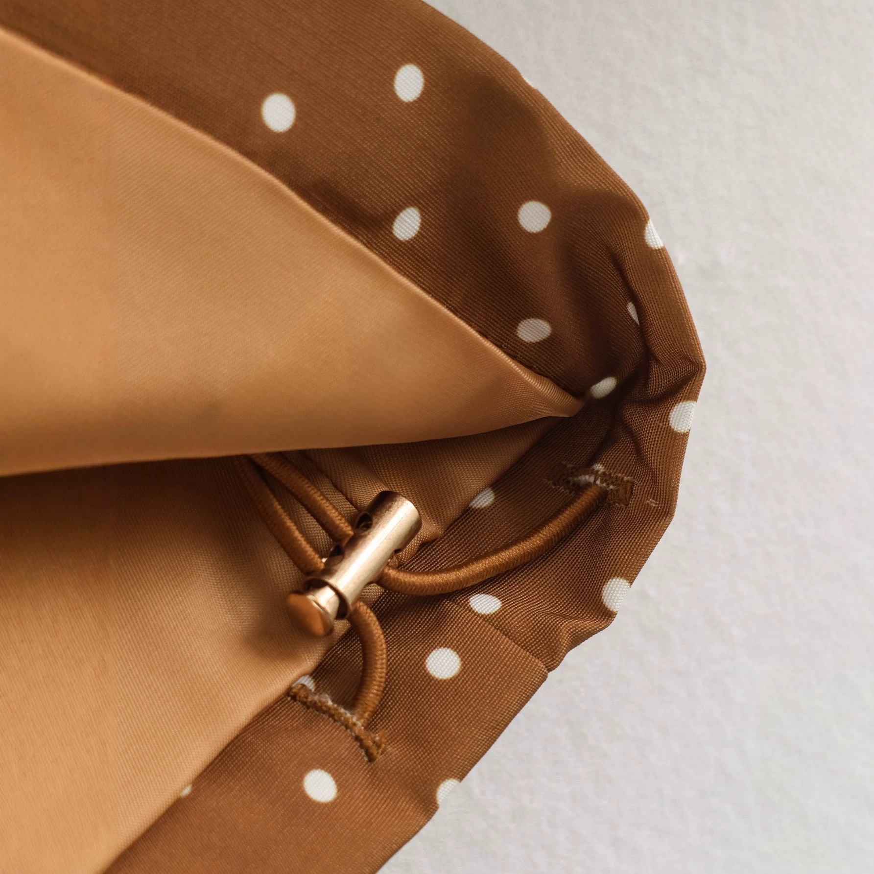 Polka Dot Hooded Trench Coat