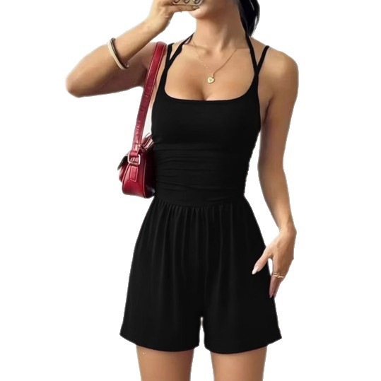 Women's Solid Sleeveless High-Waist Cami Bodysuit