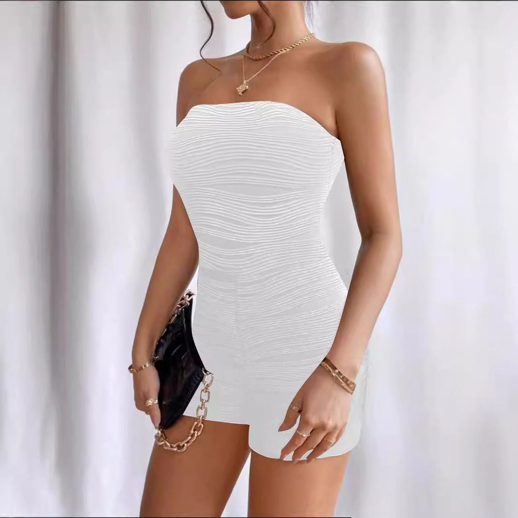 Sexy Sleeveless Open-Back Slim-Fit Jumpsuit