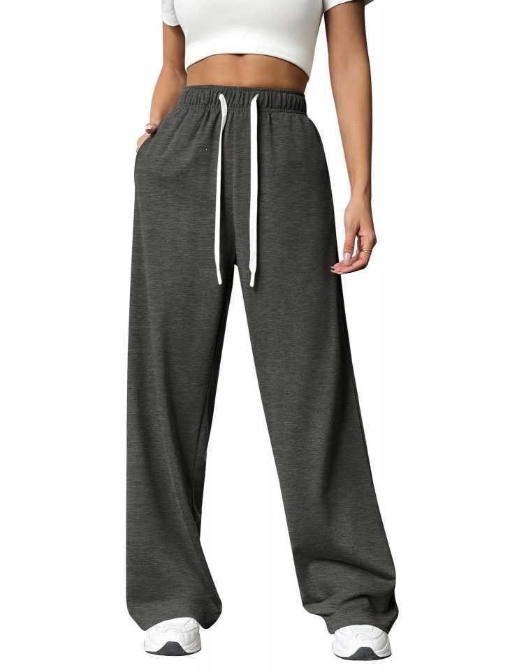 Women's Loose Straight Wide-Leg Athletic Casual Pants