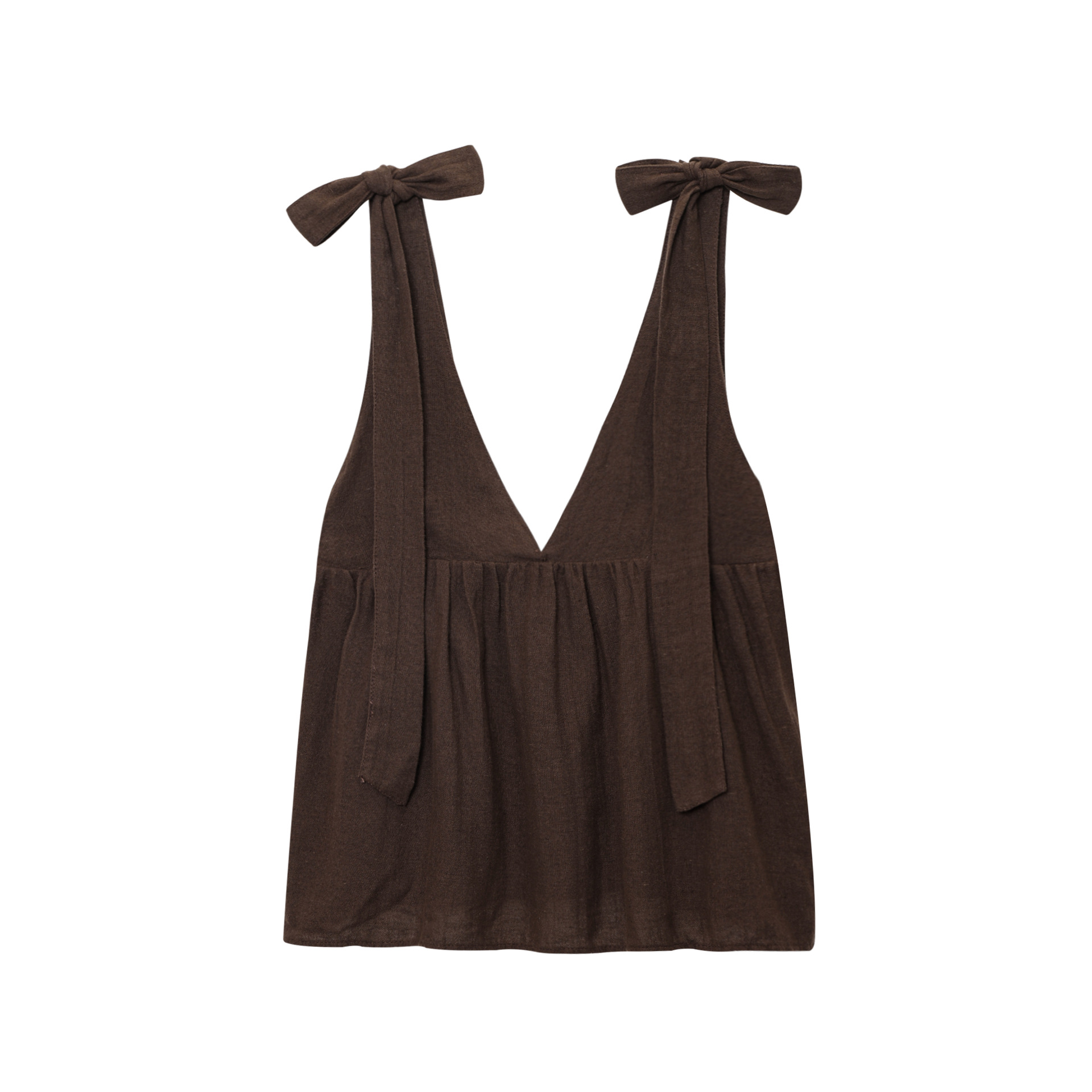 Women's Bow Decor Top and Shorts Set