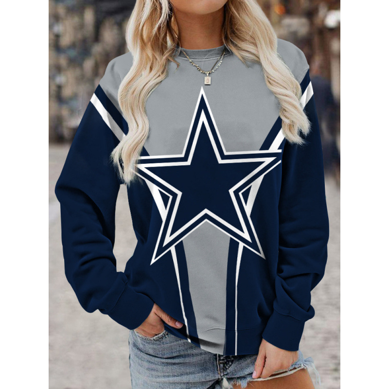 3D Print Crewneck Pullover Hoodie Women's Casual Sweatshirt