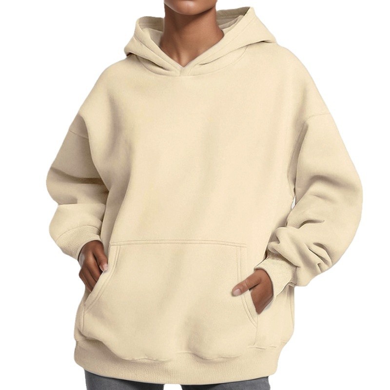 Women's Casual Loose Long-Sleeve Hooded Sweatshirt