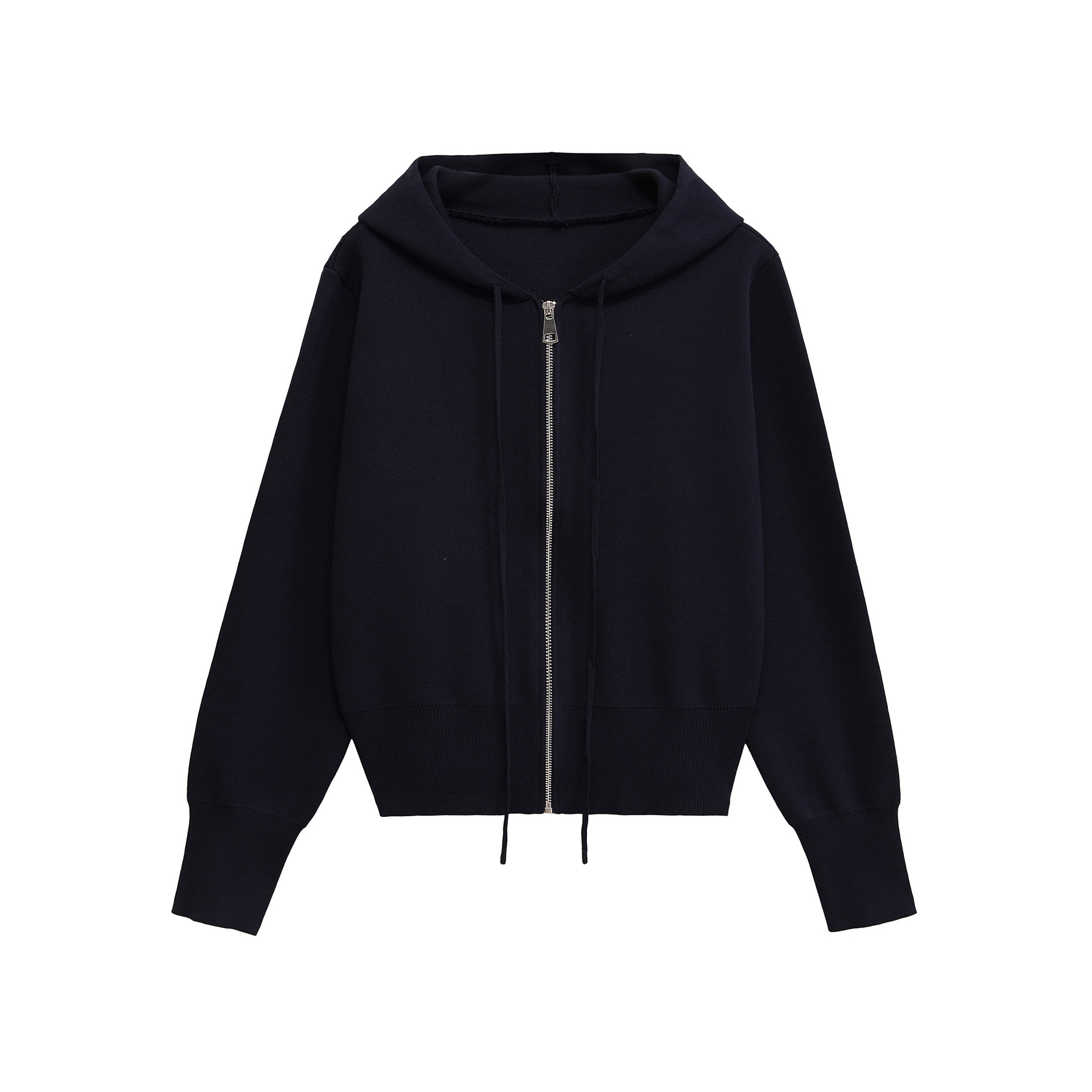 Women's Casual Hooded Button-Up Jacket Solid Color Slim Fit