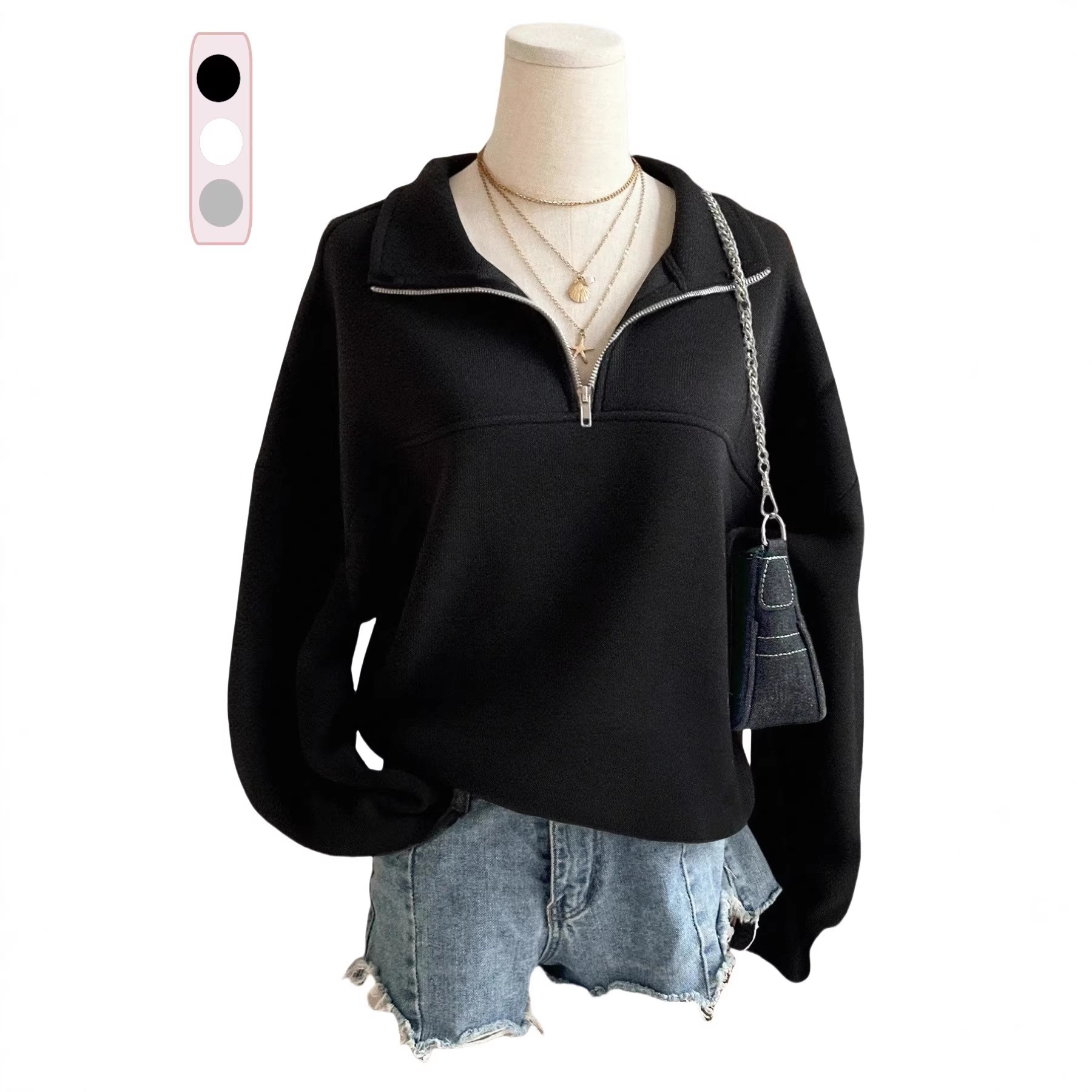 Zip-Up Hoodie Casual Comfortable Everyday Wear