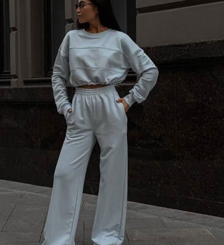 Women's Two-Piece Hoodie and Pants Set Casual Streetwear