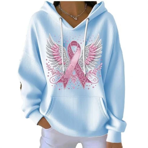 Women's Ribbon Wing Colorblock Print Casual Sweatshirt