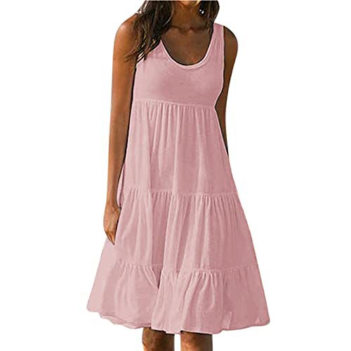 Women's Floral Print Ruched Bodycon Midi Dress Sleeveless Round Neck