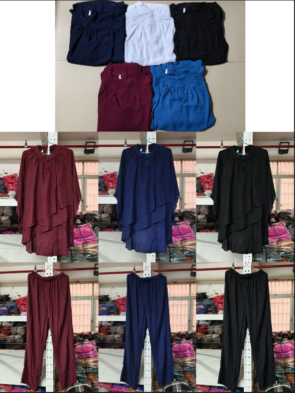 Women's Solid Color Loose Casual Asymmetrical Two-Piece Set