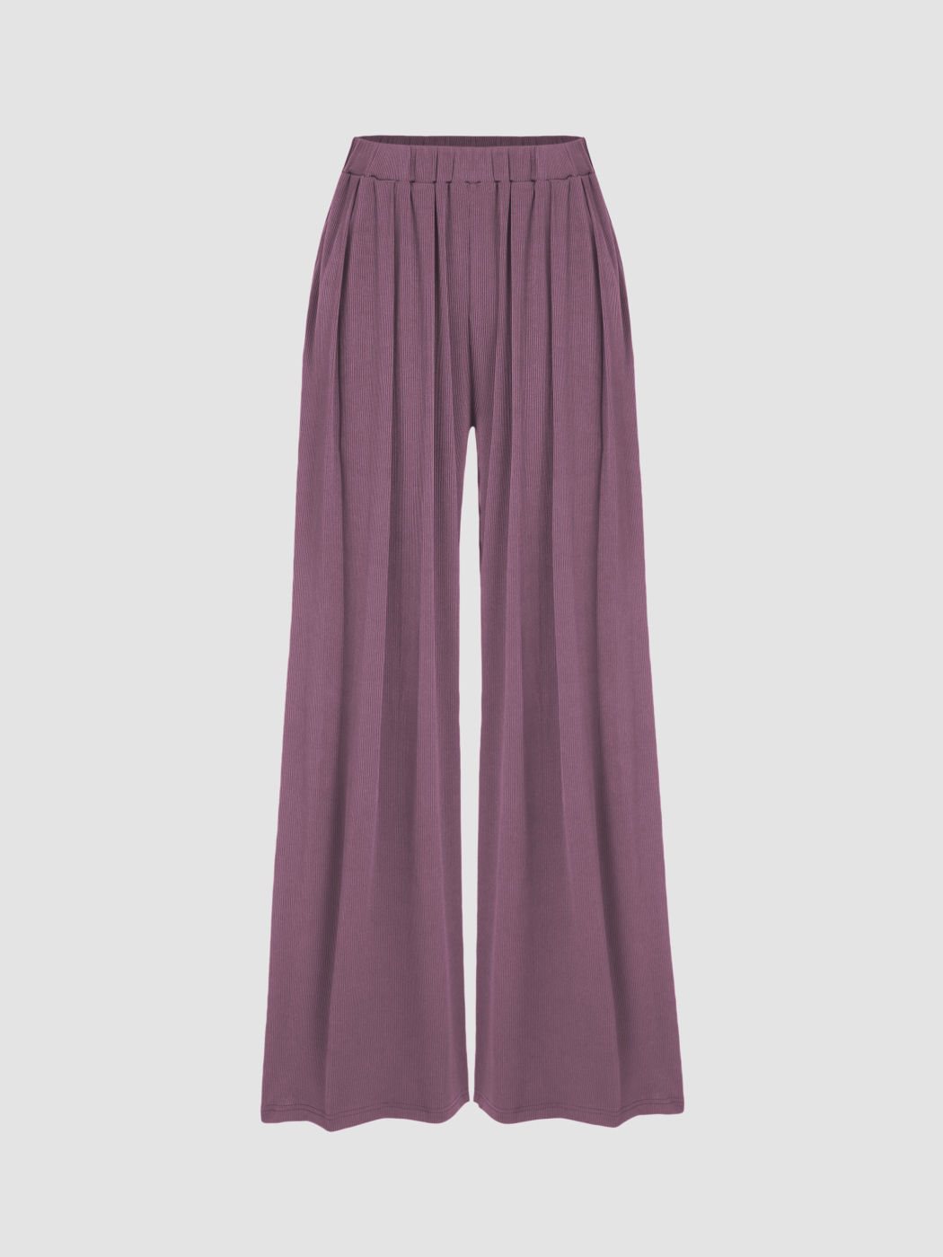Women's Wide-Leg Stretch Elastic Waist Pants Plus Size Loose Casual