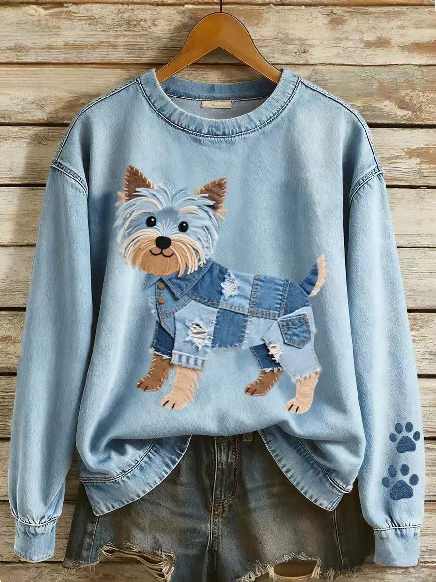 Women's Christmas Animal Print Sweatshirt