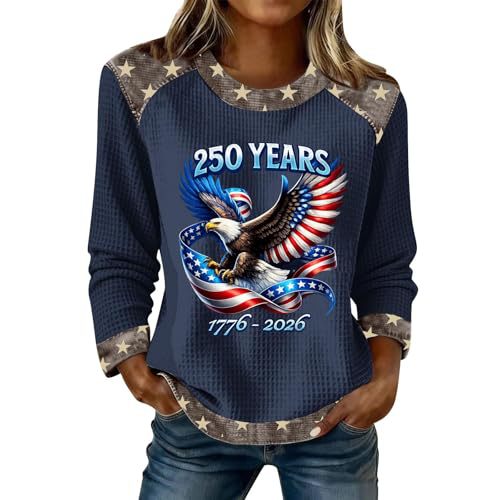 Women's Eagle Letter Print Crewneck Sweatshirt