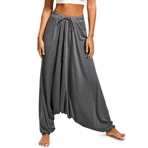 Relaxed Bohemian Balloon Pants Drop Crotch Harem Pants
