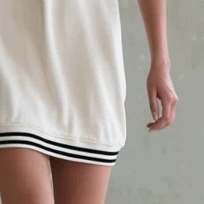 Color-Block Ribbed Sleeveless V-Neck Mini Dress