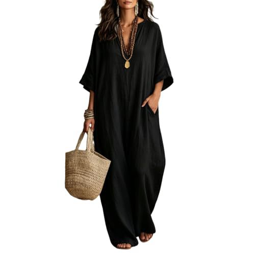 Women's Elegant Print Casual Dress with 3D Pattern, Deep V-Neck, Mid-Length, Polyester