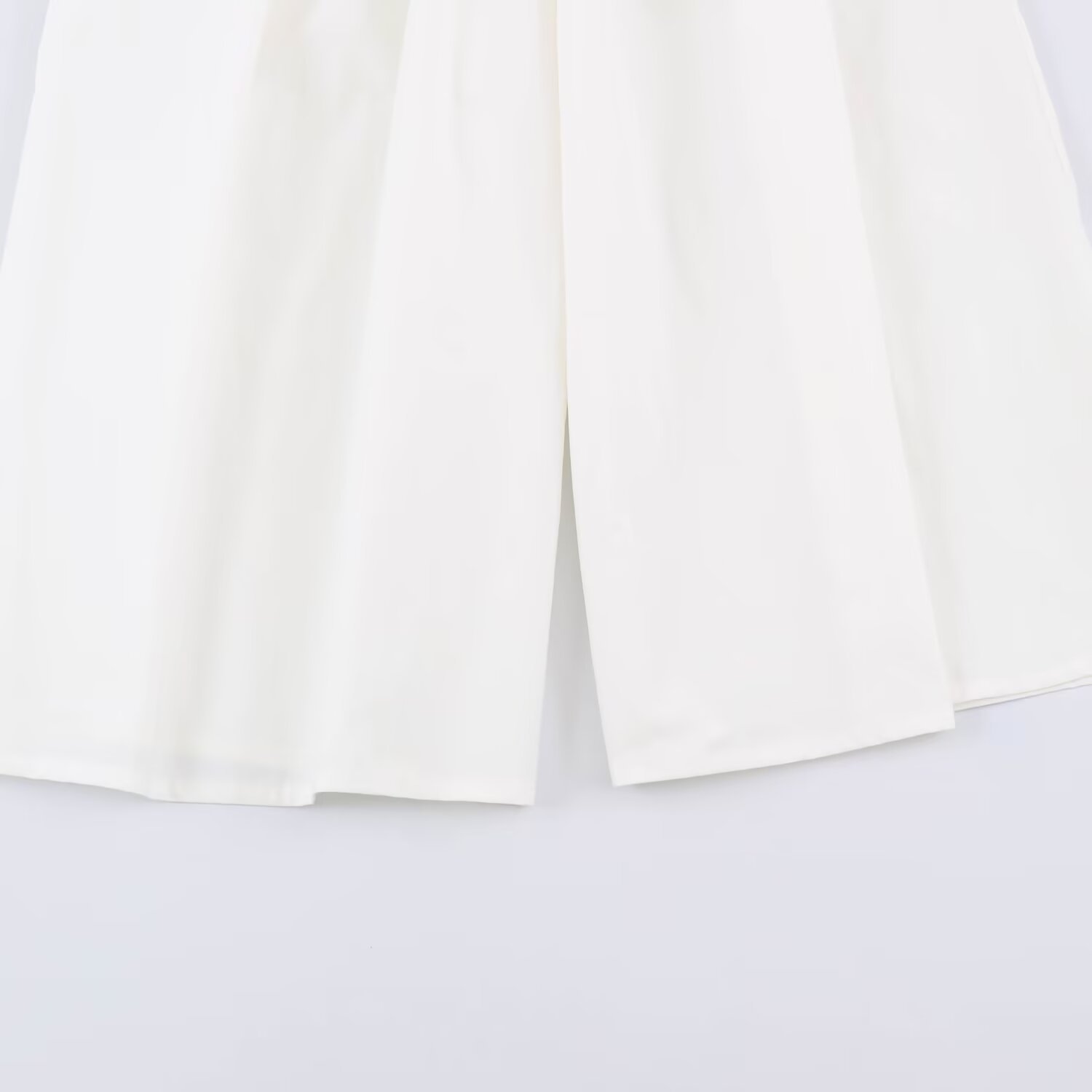Women's Casual Wide-Leg Pants with Belt High Waist Solid