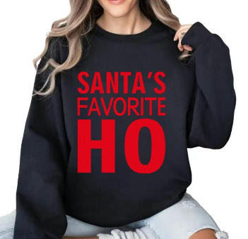 Women's Christmas December Print Crewneck Sweatshirt