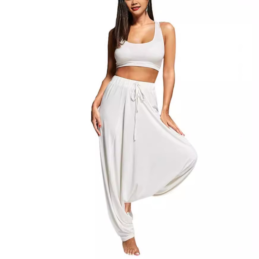 Relaxed Bohemian Balloon Pants Drop Crotch Harem Pants