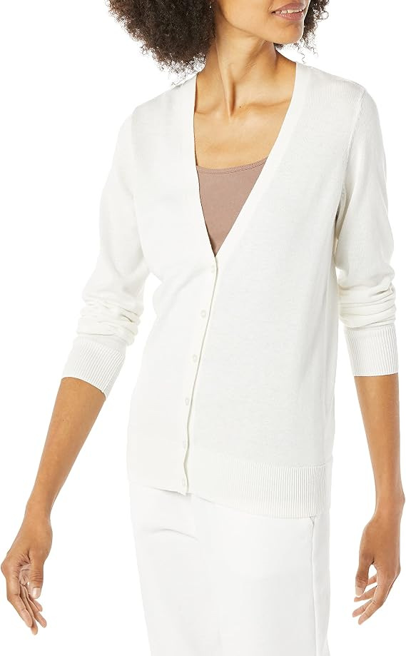 Women's Knit Single-Breasted Long-Sleeve Cardigan Sweater