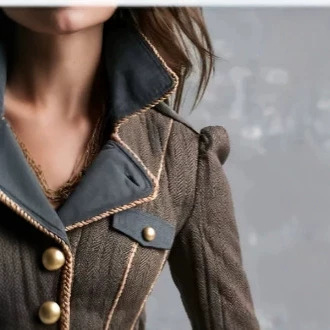 Retro Woven Trim Jacket