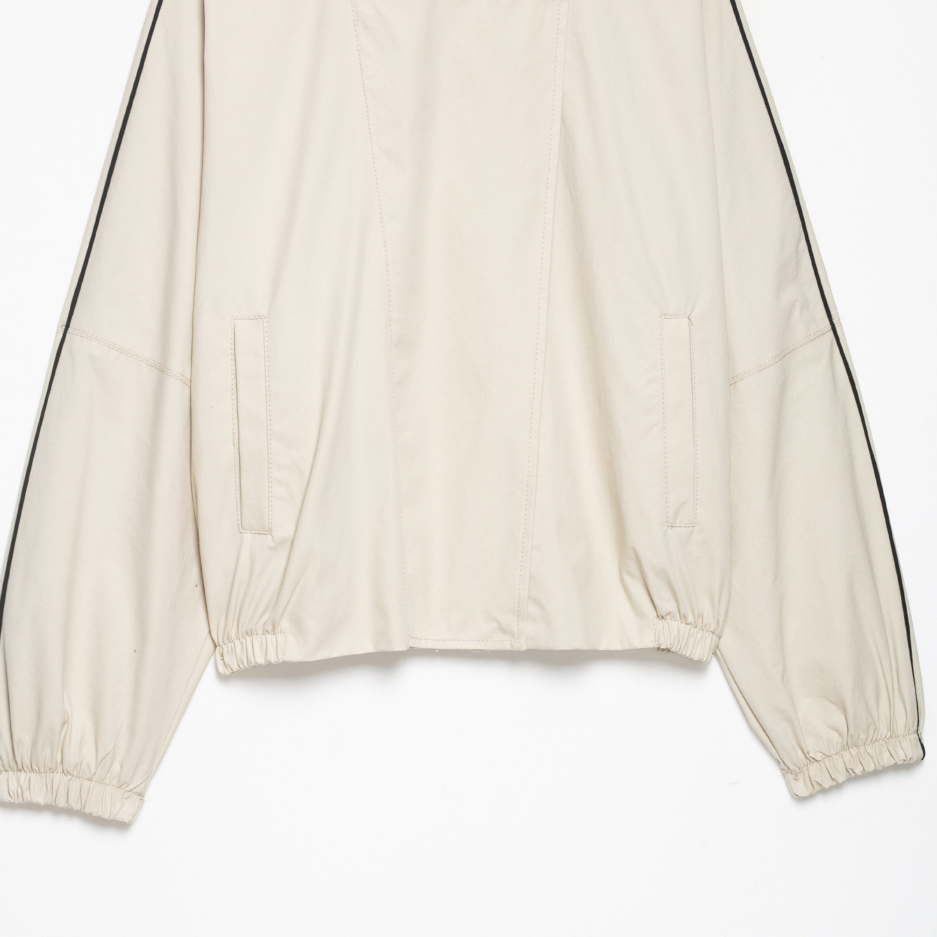 Women's Color-Block Trim Bomber Jacket