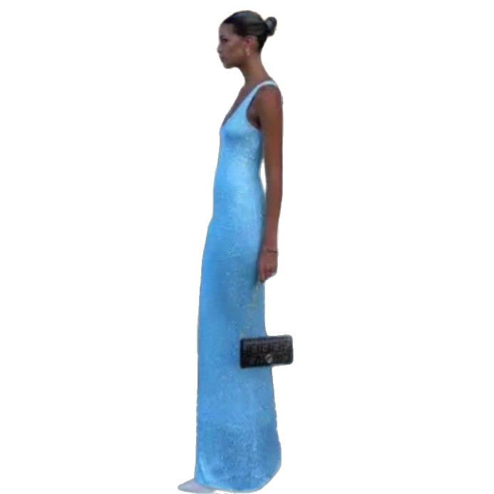 Sexy U-Neck Sleeveless Bodycon Mini Dress Slim Fit
