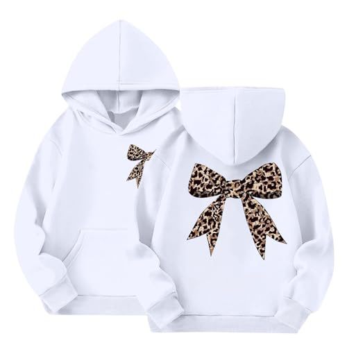 Women's Bow Ribbon Print Hoodie