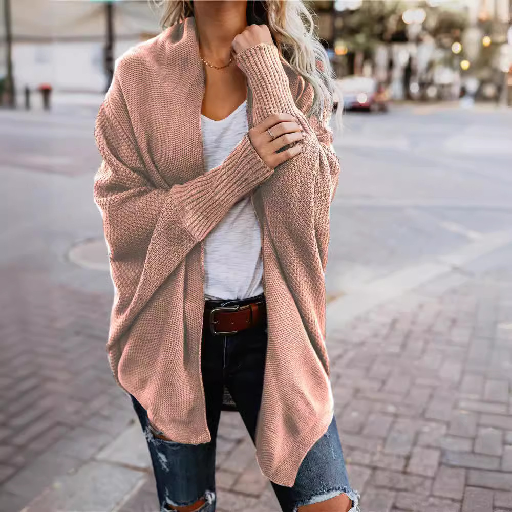 Women's Off-Shoulder Loose Knit Cardigan Sweater