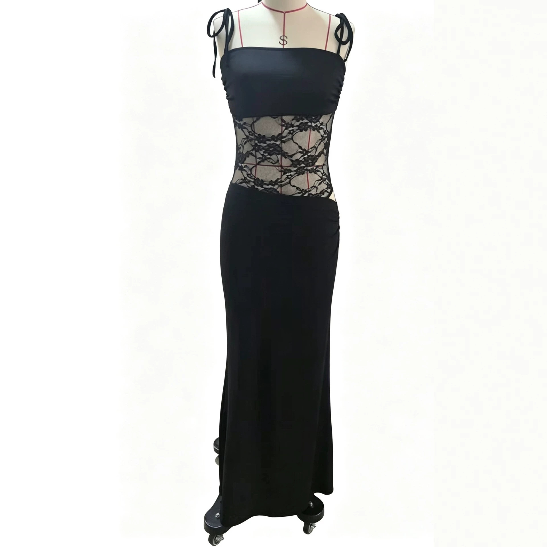 Women's Sexy Sleeveless Crop Top and Midi Skirt Set