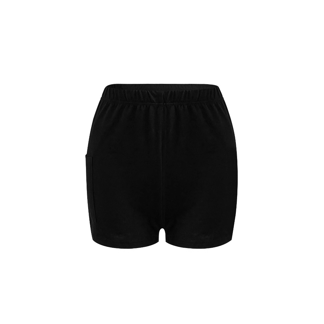 Women's Sexy Low-Cut Two-Piece Dress Set with High Waist and Built-In Shorts