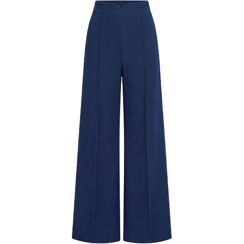 High-Waist Straight-Leg Wide-Leg Dress Pants for Women