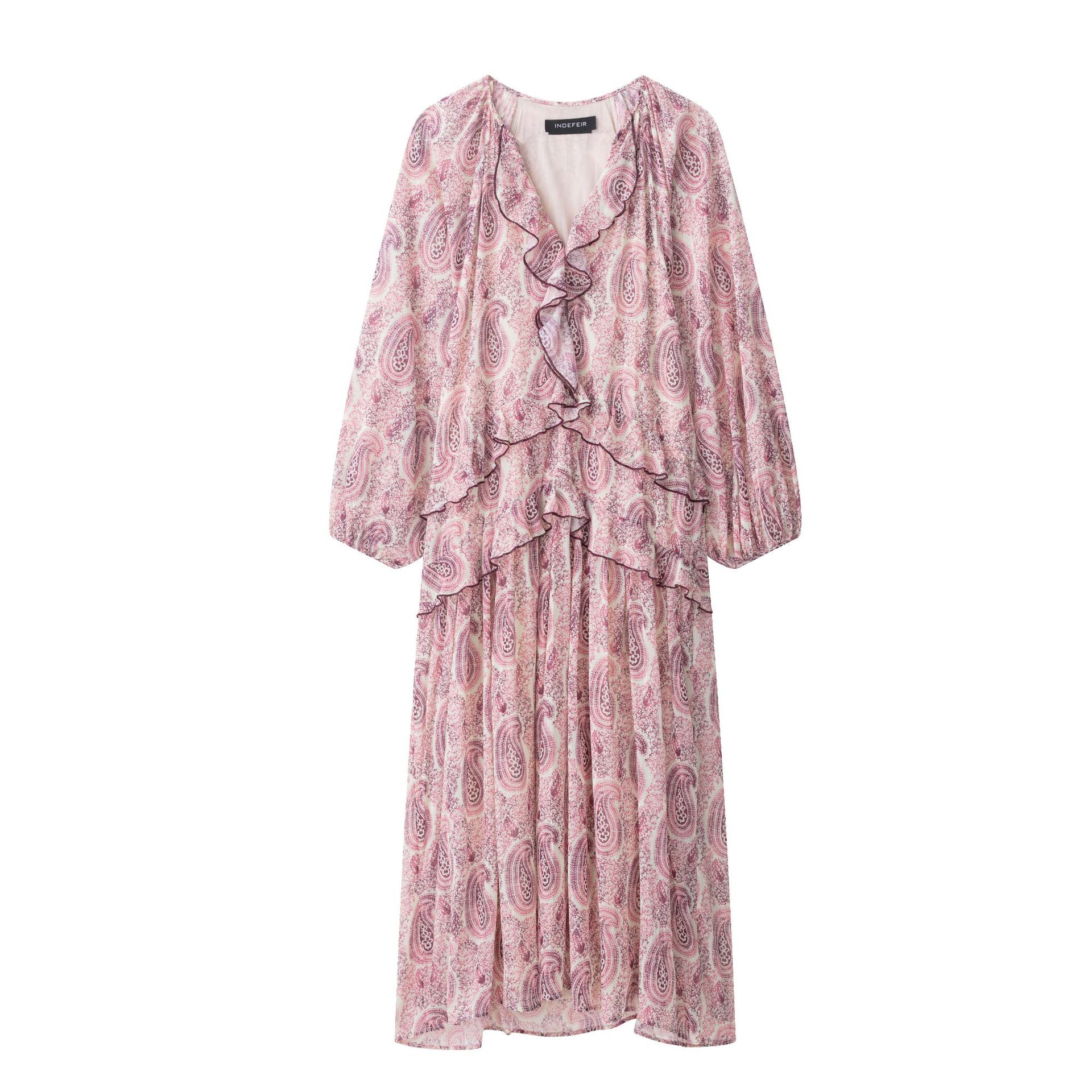 Women's Layered Print Sleeveless A-Line Dress