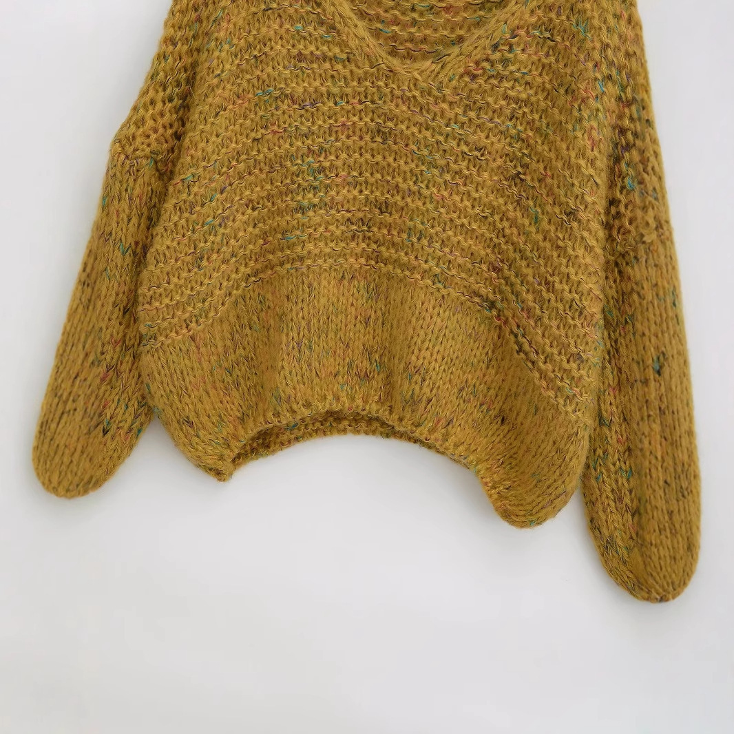 Women's Minimalist Solid Color Pullover Knit Sweater