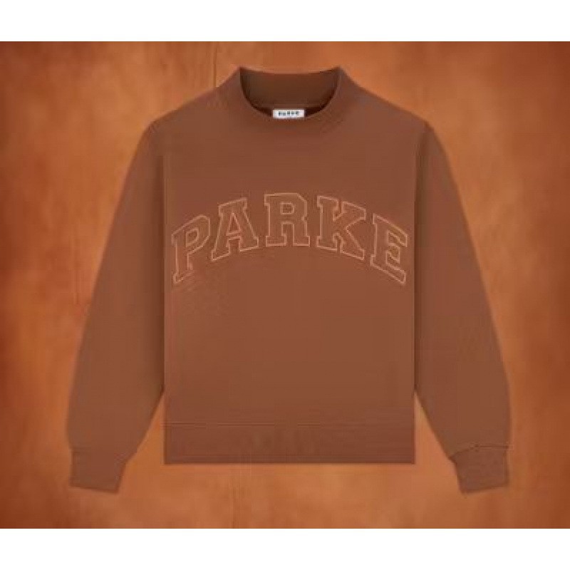Embroidered Letter Crewneck Long-Sleeve Pullover Sweatshirt for Women