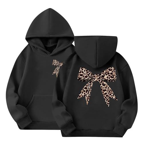 Women's Bow Ribbon Print Hoodie