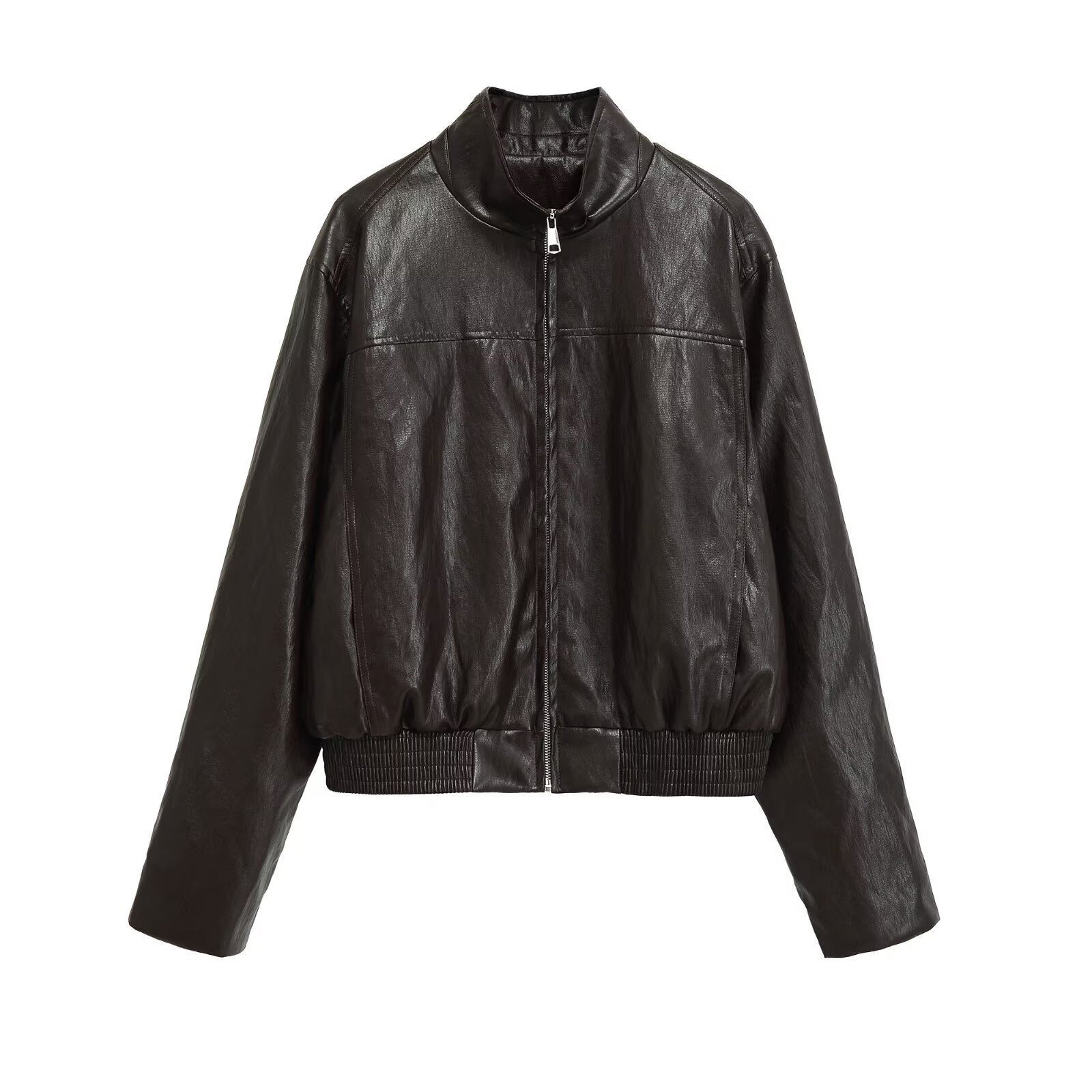 Women's Zip-Up Stand Collar Jacket