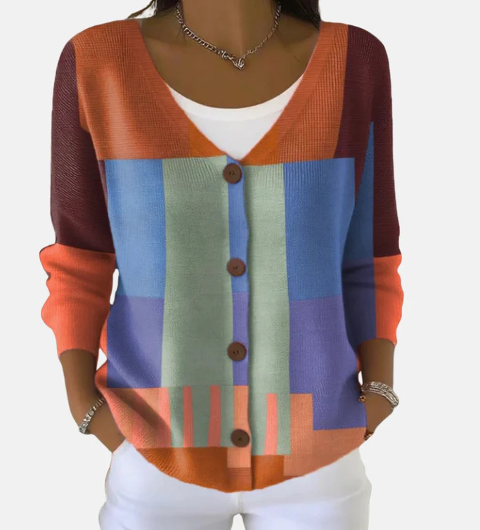 Casual Long-Sleeve Open-Front Cardigan Sweater