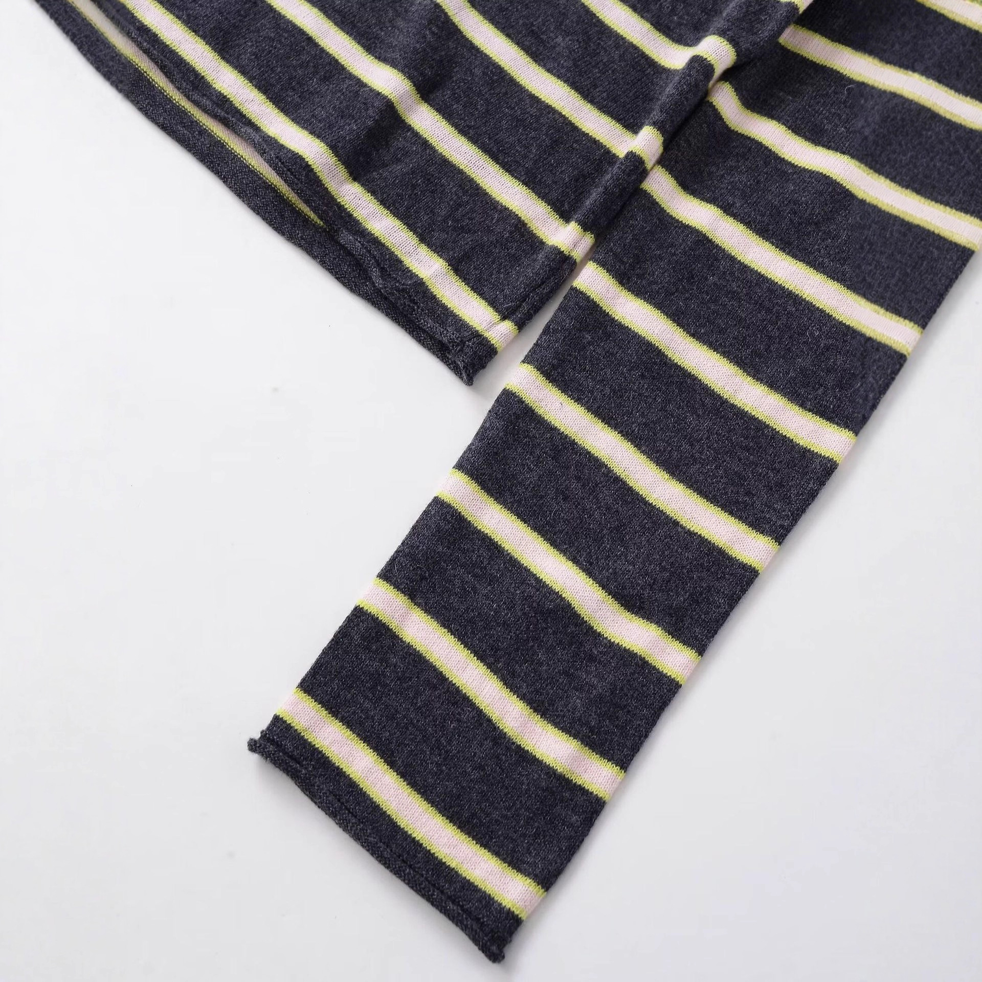 Women's Mock Neck Striped Knit Sweater