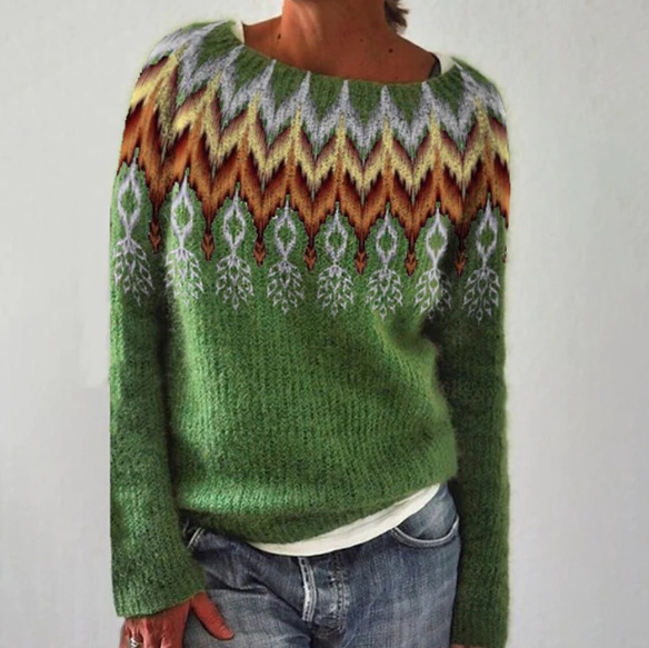 Women's Mystic Ancient Tribal Print Crewneck Sweatshirt