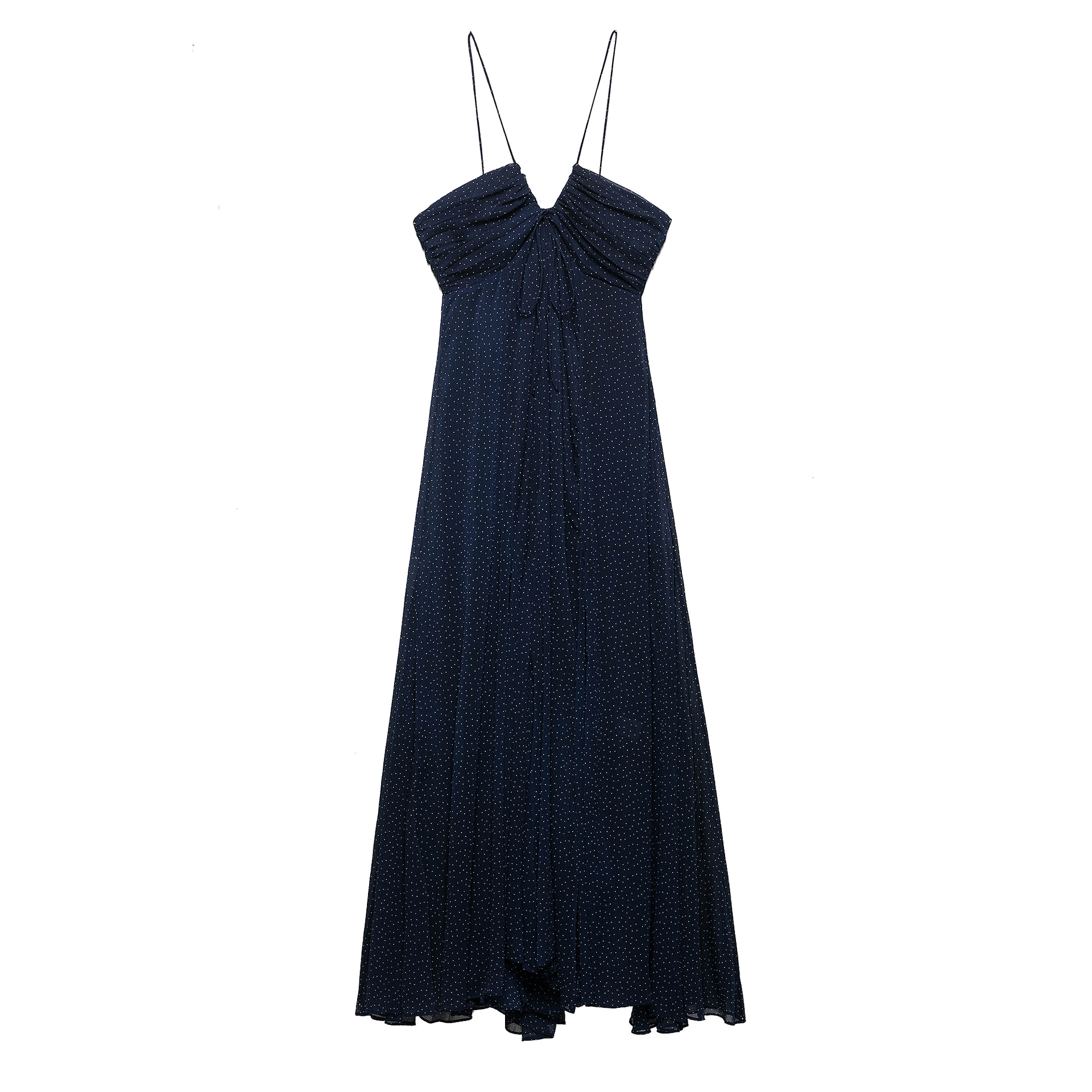 Polka Dot Print V-Neck Dress