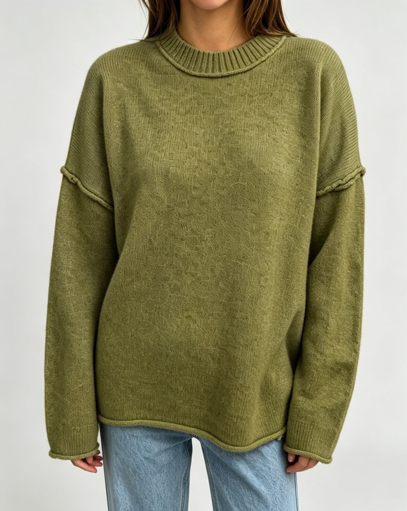 Women's Oversized Pullover Sweater Loose Casual Knit Top