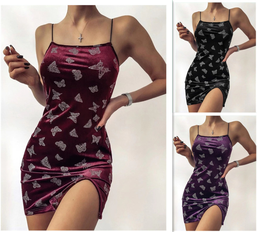 Women's Sleeveless Bodycon Mini Dress with Bow Print