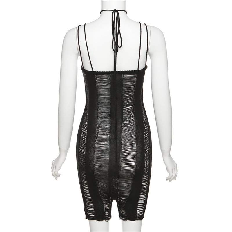Women's Sleeveless Cutout Backless Sexy Slim Jumpsuit