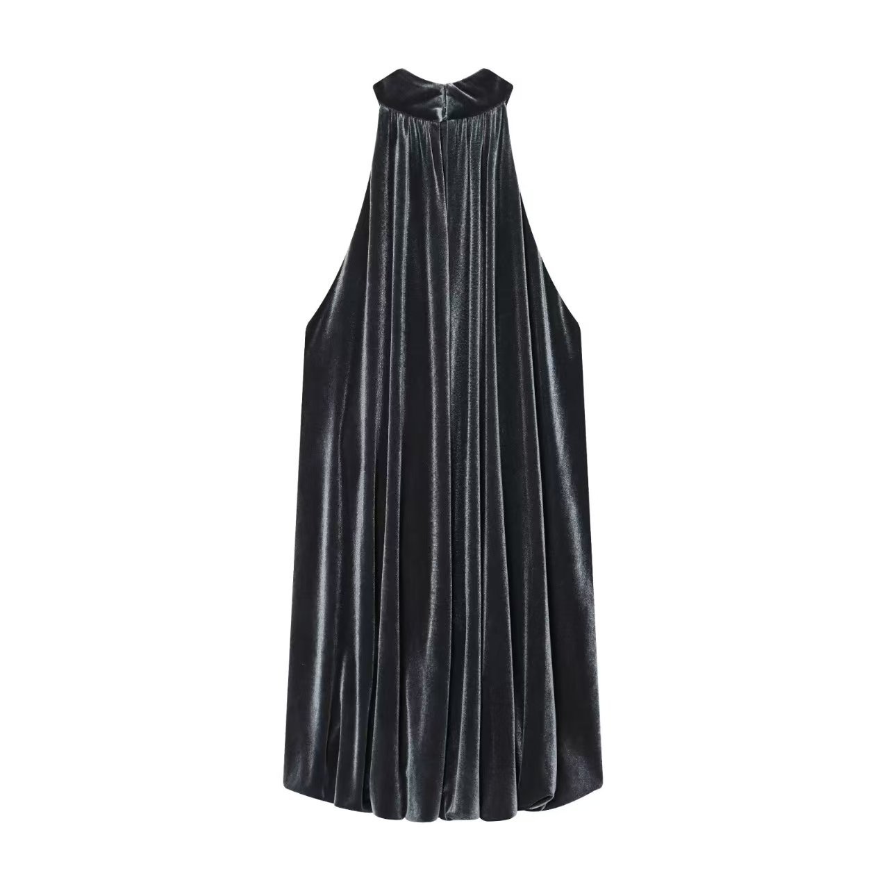 Velvet Bow Sleeveless Balloon Top