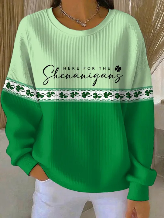 Iris Royal Print Women's Crewneck Sweatshirt